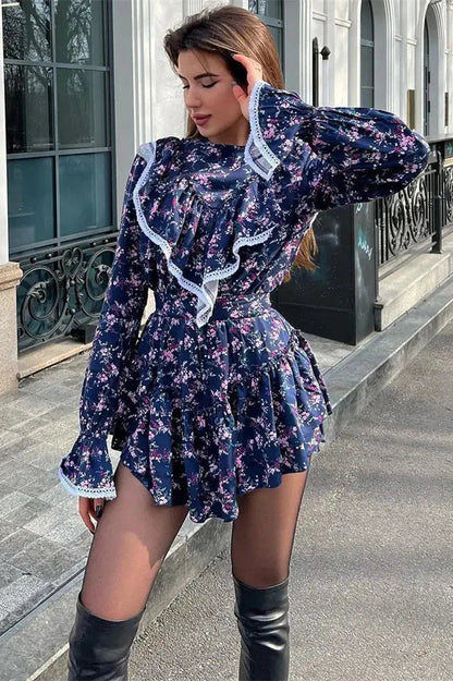 Patchwork Mini Dress