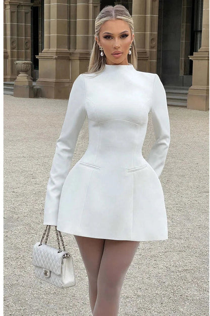 Elegant Slim Backless Bodycon Mini Dress