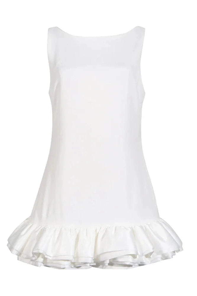 Sleeveless Backless Mini Dress
