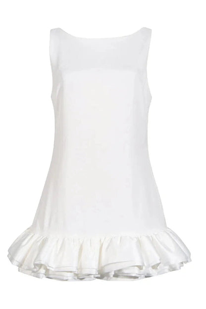 Sleeveless Backless Mini Dress
