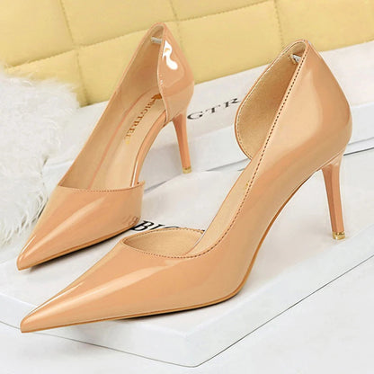 Patent Leather Stiletto Heels For Women - Sexy Party Pumps