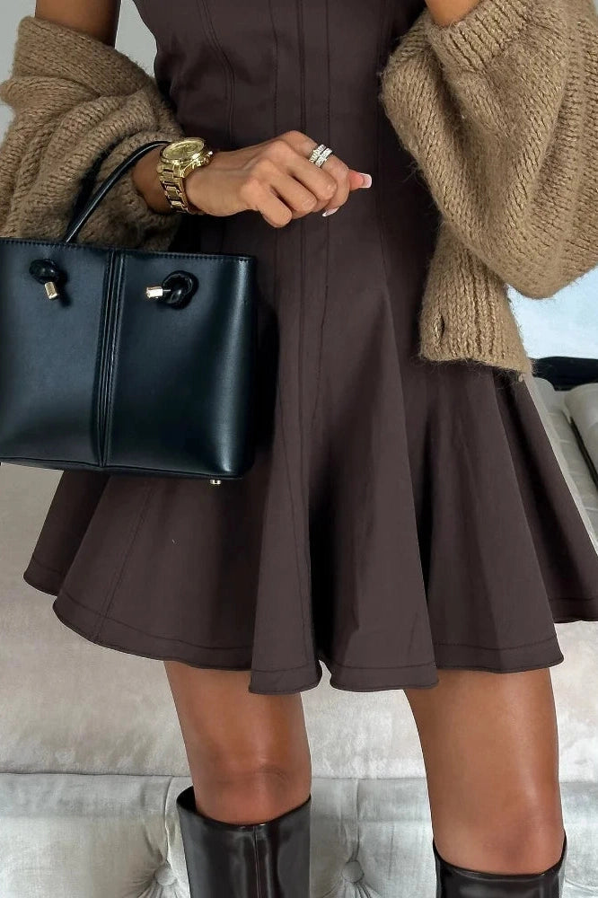 Sleeveless Slim Fit A-Line Mini Dress