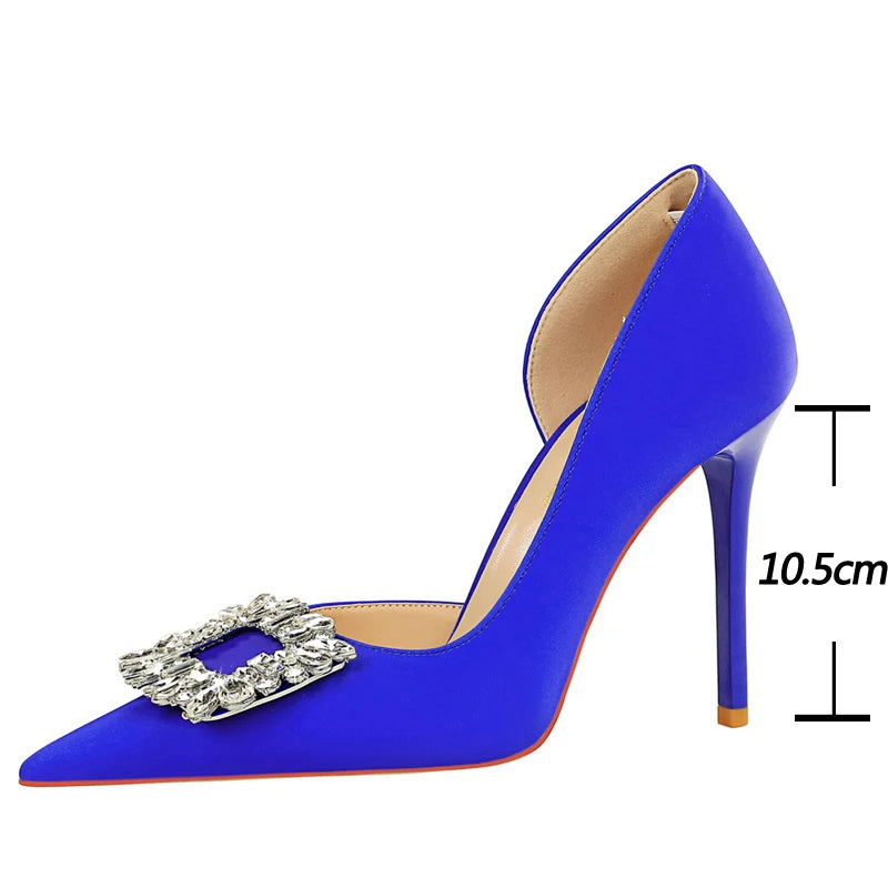 Luxury Rhinestone Design Women Pumps High Heels 10.5 Cm