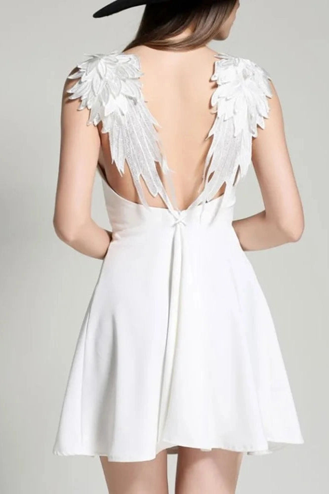 Spaghetti Strap Lace Mini Dress
