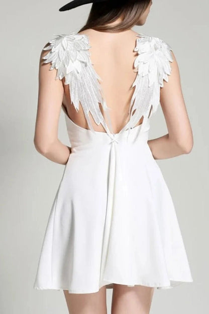 Spaghetti Strap Lace Mini Dress