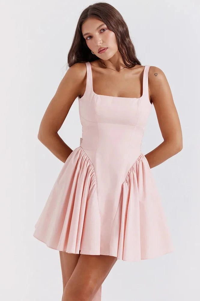 Sleeveless Backless Bodycon Mini Dress