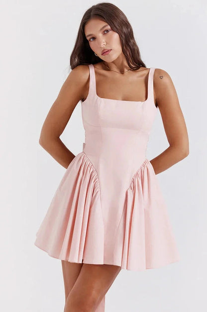 Sleeveless Backless Bodycon Mini Dress