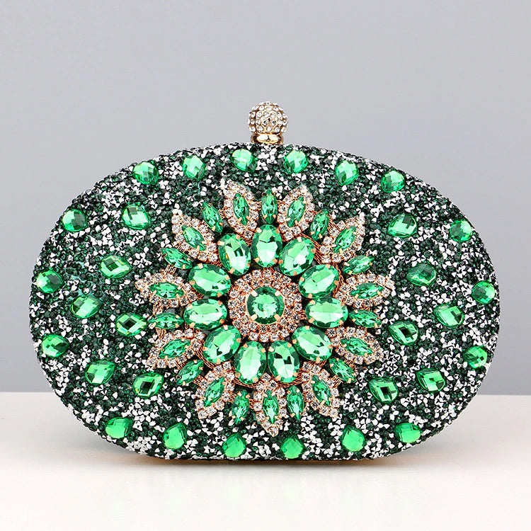 Diamond Encrusted Clutch Bag By Meghan