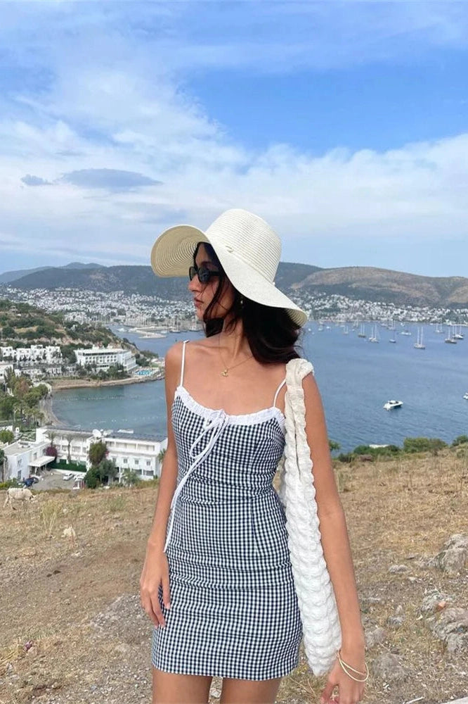 Printed Straps Sleeveless Mini Dress