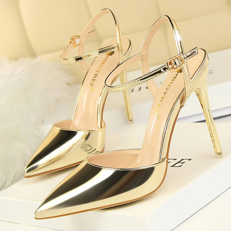 Patent Leather Stiletto Heels For Women - Sexy Party Pumps