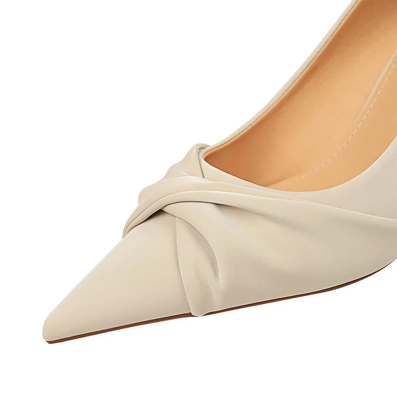 Bow-Knot Stiletto High Heels Women Shoes