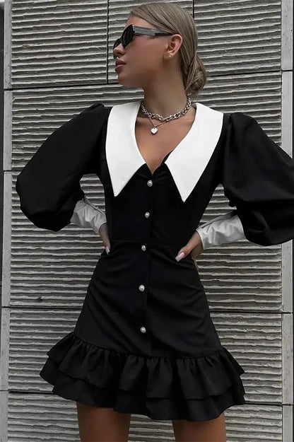 Patchwork Mini Dress