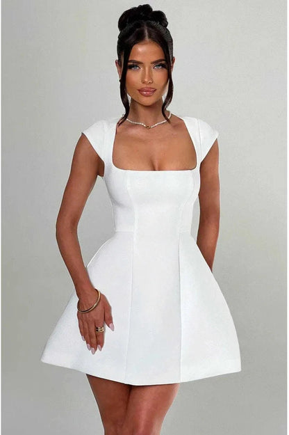 Sleeveless Zipper Bodycon Mini Dress