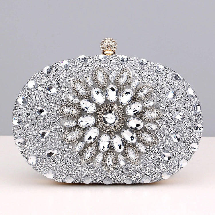 Diamond Encrusted Clutch Bag By Meghan