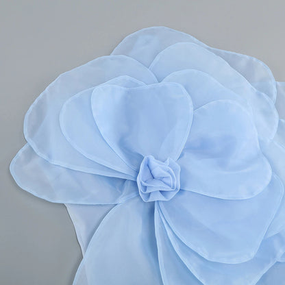 Maria One Shoulder Dress With Large Flower