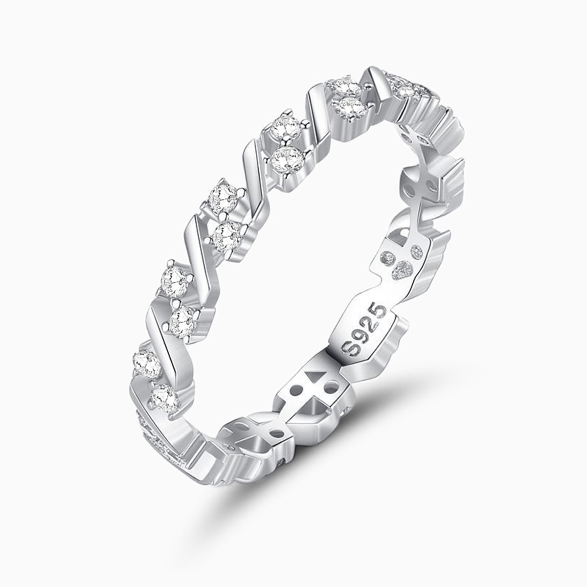 Sliced Ring Silver / 5