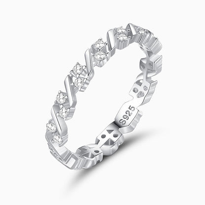 Sliced Ring Silver / 5