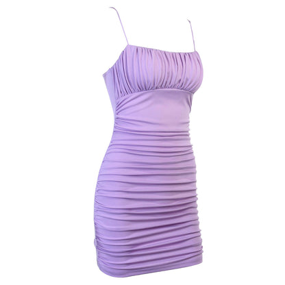Anabella Spaghetti Strap Dress - Red