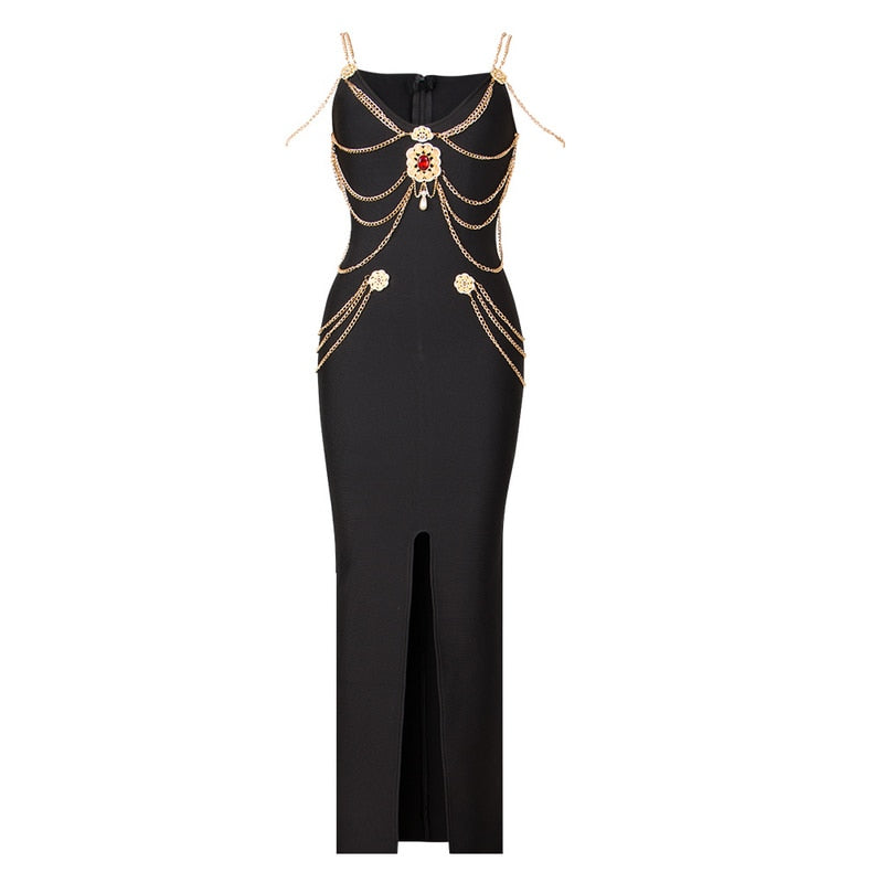 Bellamy Rhinestone Gown Dress