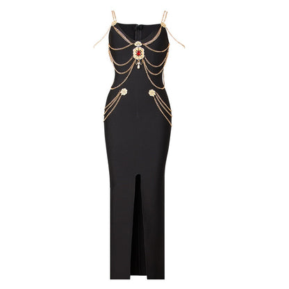 Bellamy Rhinestone Gown Dress