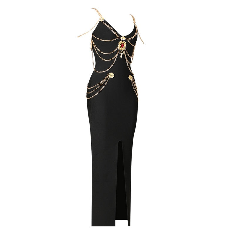 Bellamy Rhinestone Gown Dress