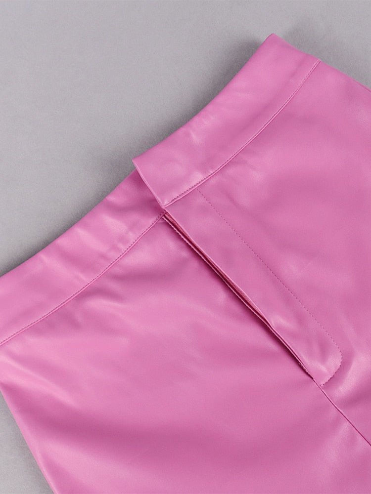 Evelyn Vegan Leather Dress Set