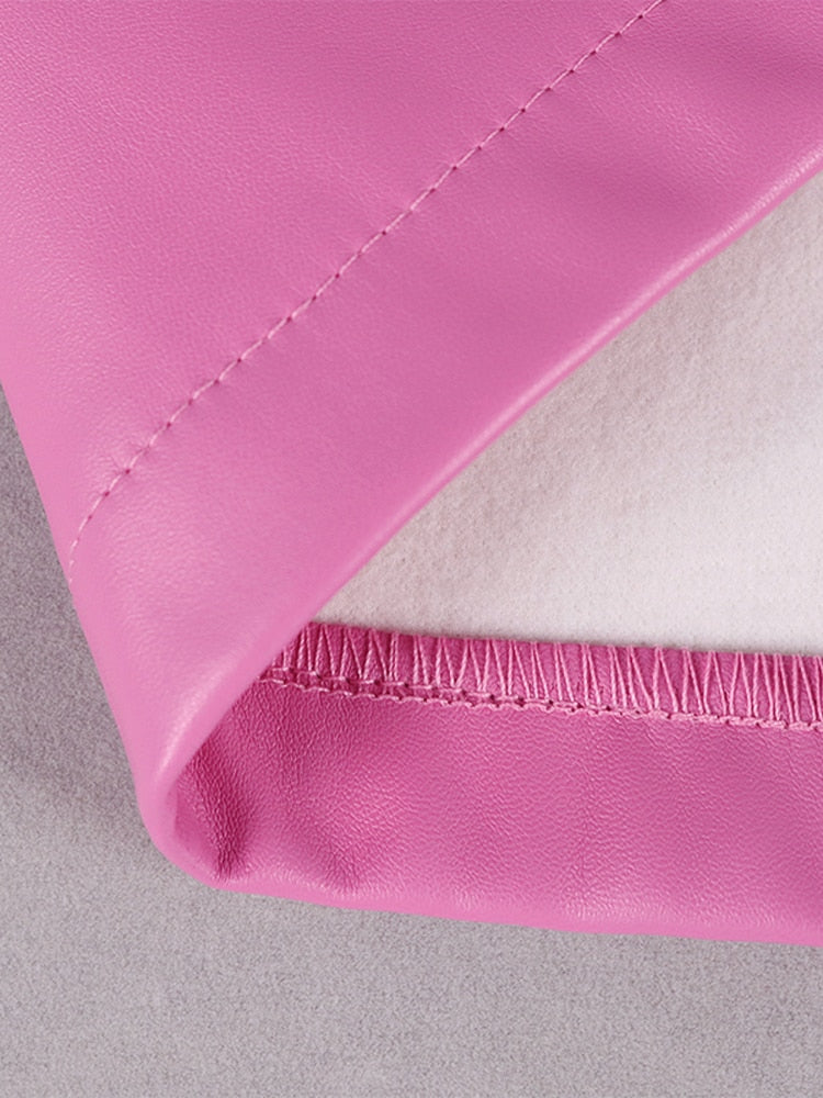 Evelyn Vegan Leather Dress Set