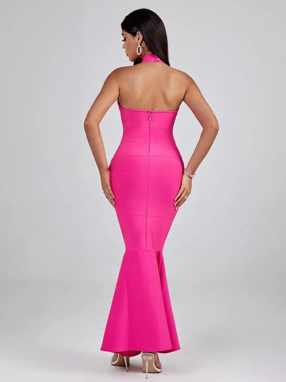 Hayami Bandage Halter Mermaid Gown
