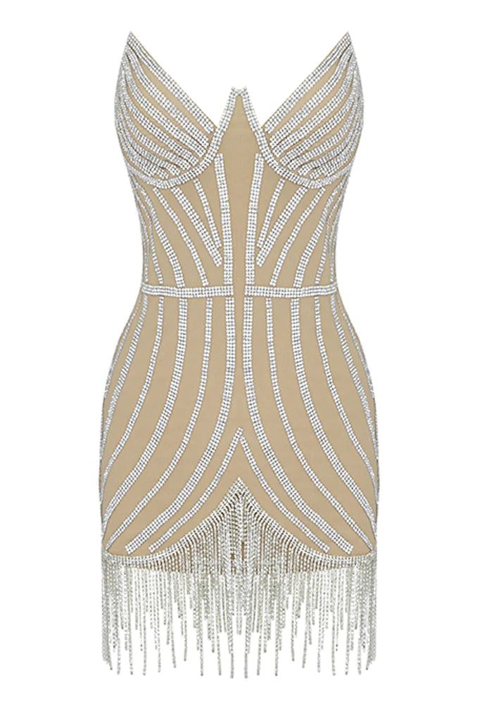 Sasa Sequin Dress With Sparkling Tassels