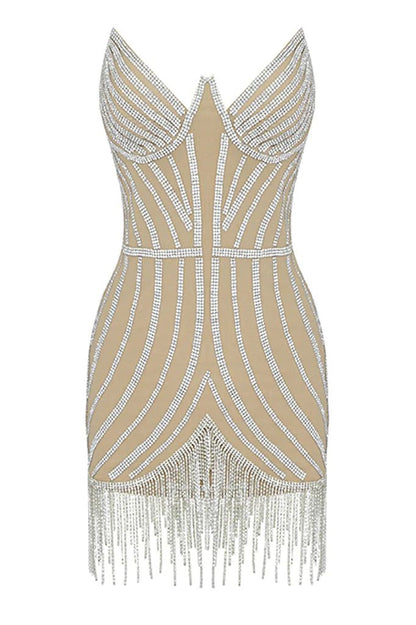 Sasa Sequin Dress With Sparkling Tassels