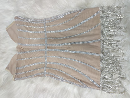 Sasa Sequin Dress With Sparkling Tassels