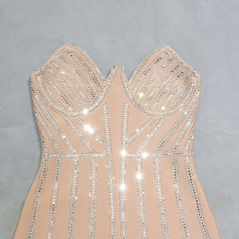 Shani Rhinestone Bandage Dress