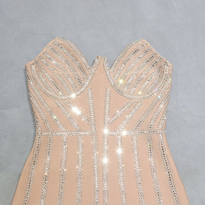 Shani Rhinestone Bandage Dress