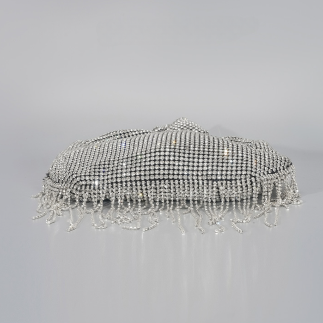Laverne Rhinestone Tassel Bag
