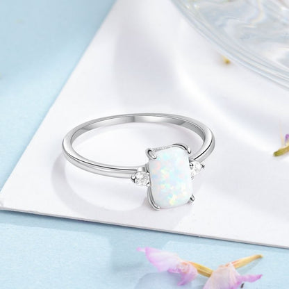 Opal Stone Ring From Queensland