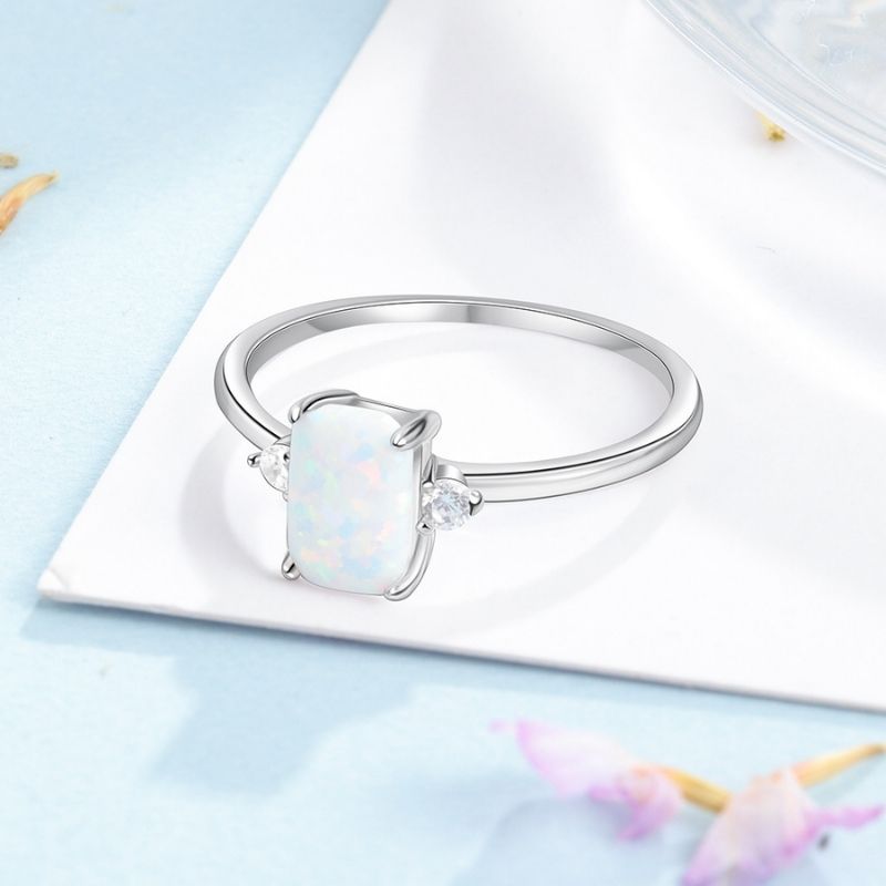 Opal Stone Ring From Queensland