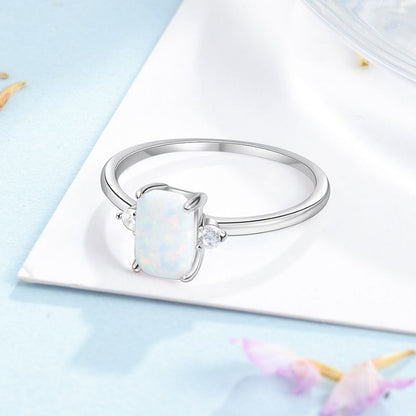 Opal Stone Ring From Queensland