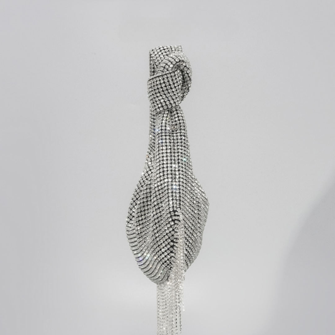 Laverne Rhinestone Tassel Bag