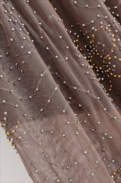 Transparent Sequin Wide Leg Pant