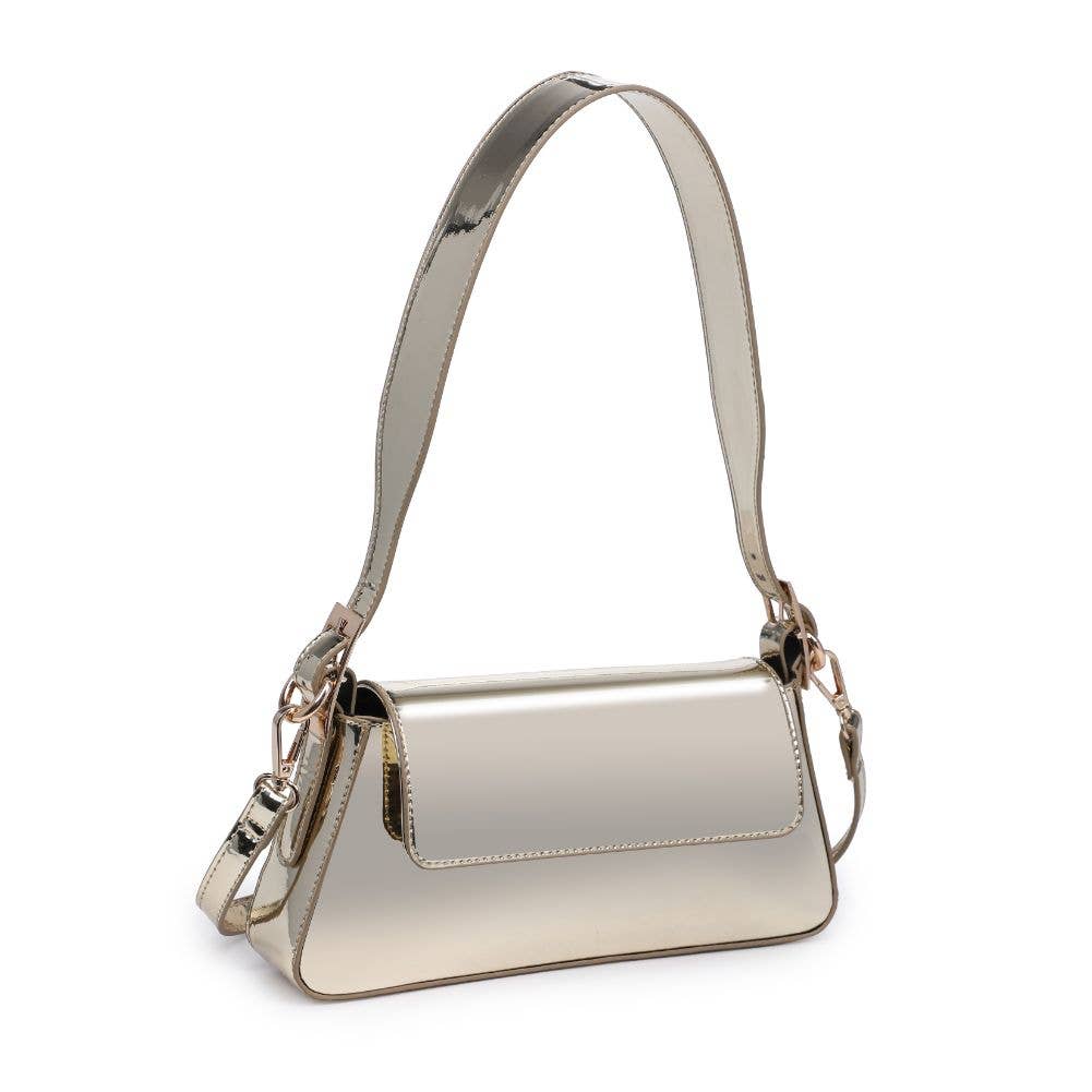 Giselle Metallic Crossbody Bag - Gold