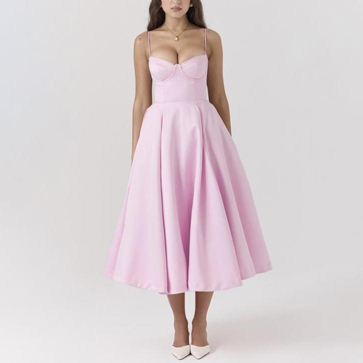 Sweetheart Corset Midi Dress