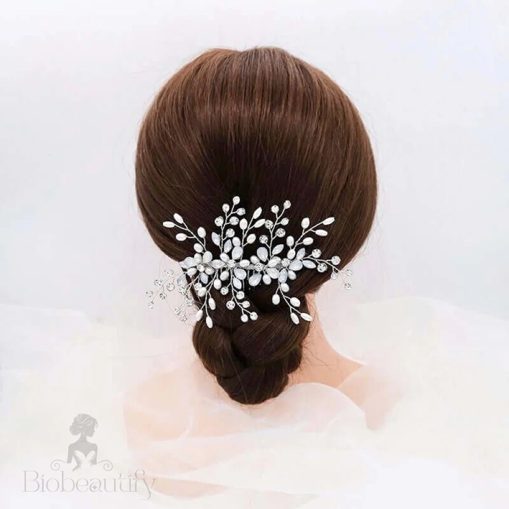 Acacia Opal Pearl Bridal Hair Comb