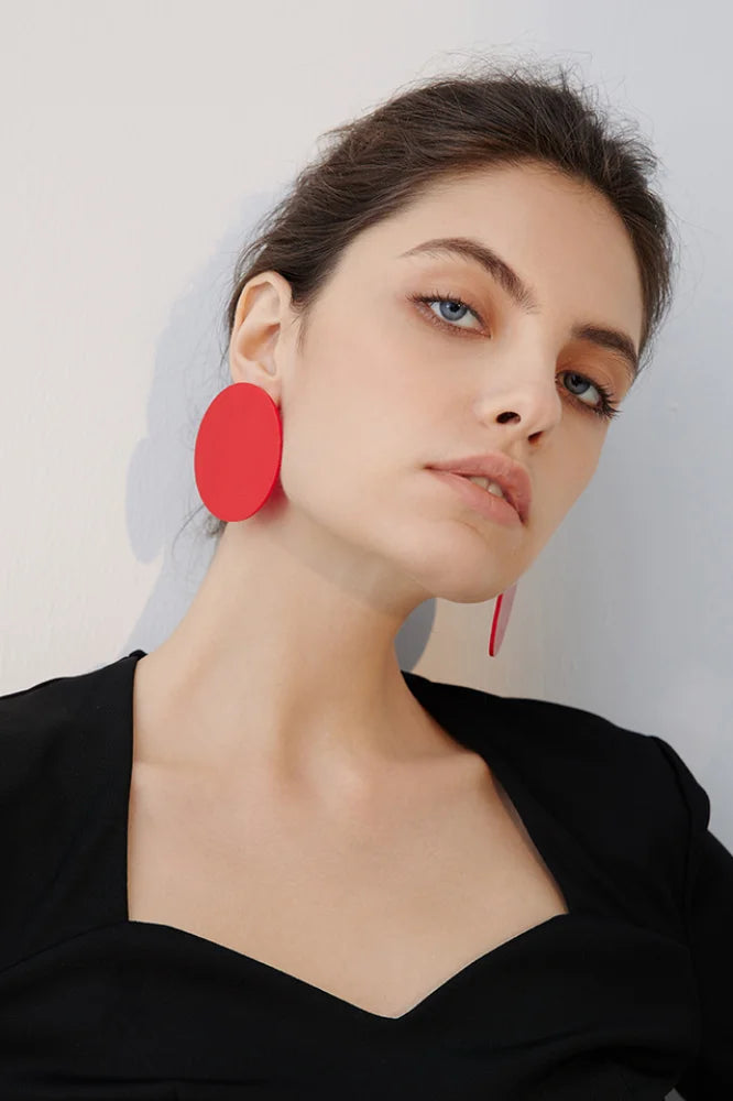 Acrylic Hoop Earrings