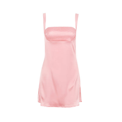 Juliette French Cut-Out Satin Dress