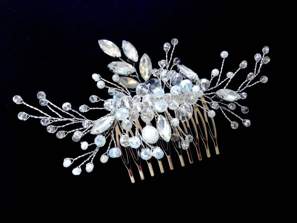 Ada Opal Hair Comb For Brides