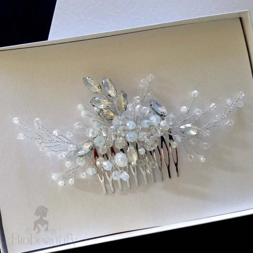 Ada Opal Hair Comb For Brides