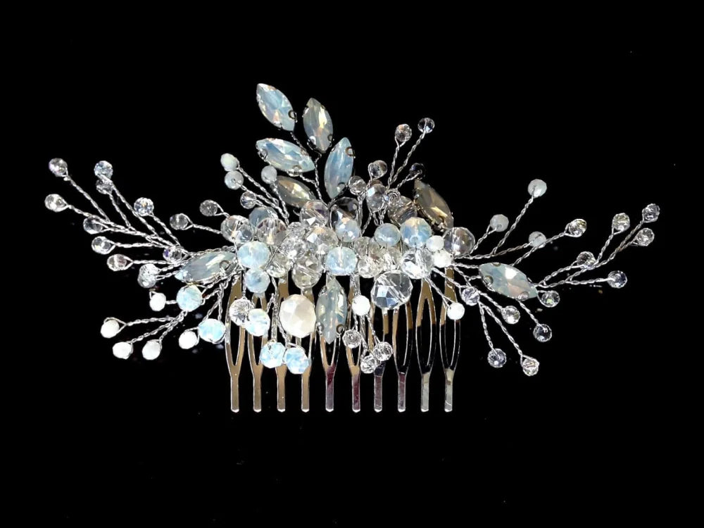 Ada Opal Hair Comb For Brides