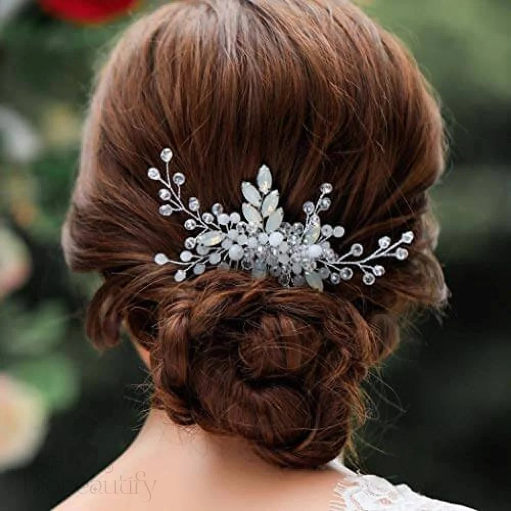 Ada Opal Hair Comb For Brides