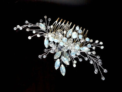 Ada Opal Hair Comb For Brides