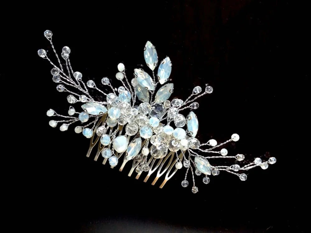 Ada Opal Hair Comb For Brides